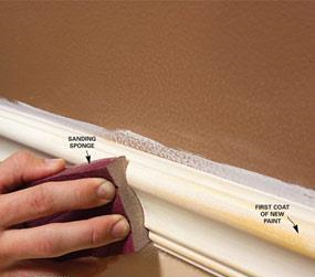 Sand trim for a smooth finish